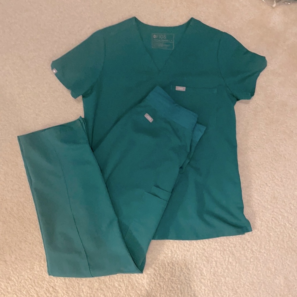 Figs LIMITED EDITION Hunter Green scrubs